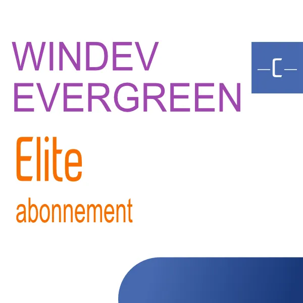 [wd_evergreen_ellite_annuel] WINDEV EVERGREEN ELITE (abonnement annuel)
