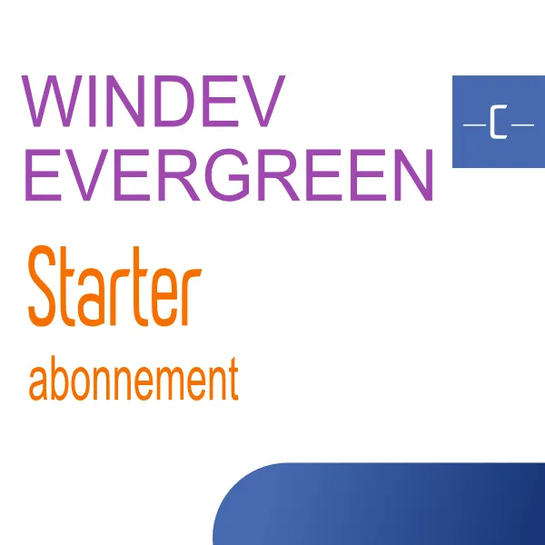 [wd_evergreen_std_annuel] WINDEV EVERGREEN STARTER (abonnement annuel)